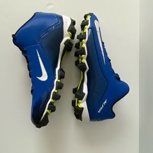 Men’s Nike Alpha Shark 2 3/4 Blue Football Cleats 8.5 10.5 11 New!